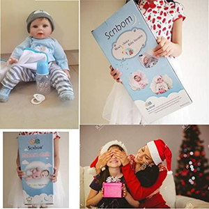 عروسک نوزاد پسر 56 سانتی مدل Scnbom lifelike reborn dolls ZY605721_اسباب بازی